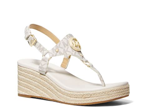 michael kors warren platform wedge sandals|michael kors casey wedge sandals.